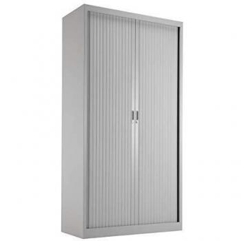 Talos Grey Steel Cabinet with 4 Drawers and Lockable Sliding Door