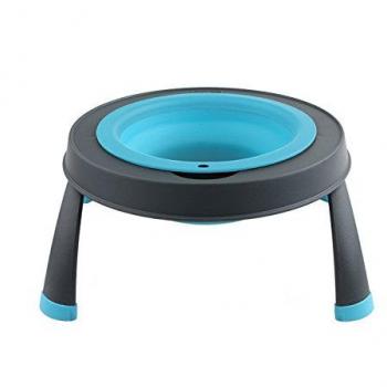 Mangiatorina Dexas SINGOLO ELEVATI per Animali Domestici – Small – Blu
