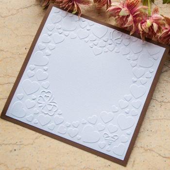 Heart Butterfly Textured Embossing Dies for Paper Crafting