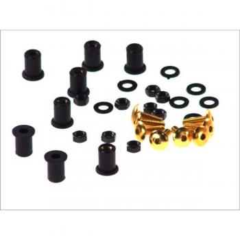 Viti per Parabrezza e Paravento M5x16 Oro 8 Pezzi Vicma