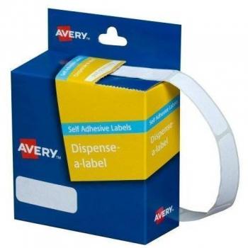 Avery Dispenser Self Adhesive Removable Labels White Rectangles