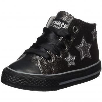 Bambina Stivaletti Argento Metalici 22 con Cremallera