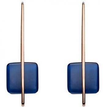 Pendientes Skagen con diseño Sea Glass azul