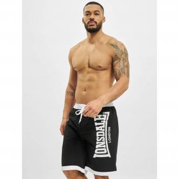 Pantaloni corti Lonsdale Clennell nero bianco