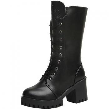 YTMTLOY PU Winterstiefel für Damen in Größe 41
