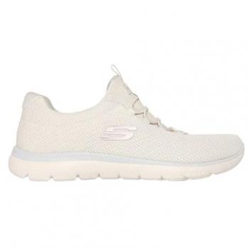 Skechers Slip‑On Sneaker “Summits Summer Blush” – Naturfarben, Waschbar