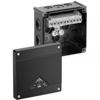 Abox 060‑6²/SW 127 mm Square Surface Mount Box – Black, IP66