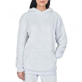 Soft Teddy Fleece Hoodie – Smart Living Grey XL