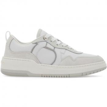 Salvatore Ferragamo Women's White Gancini Sneakers | Size 5