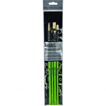Kit de 4 Pinceles Tradicionales Liquitex Freestyle