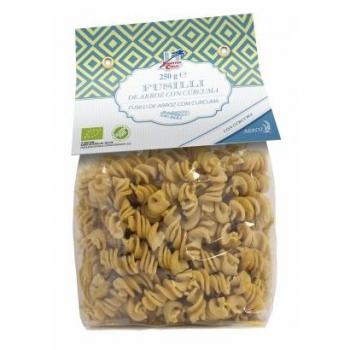 Fusilli de Arroz Integral com Cúrcuma