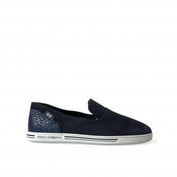 Dolce & Gabbana Blue Caiman Loafers