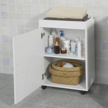 SoBuy Kitchen Island Trolley with Seating – FKW55-W