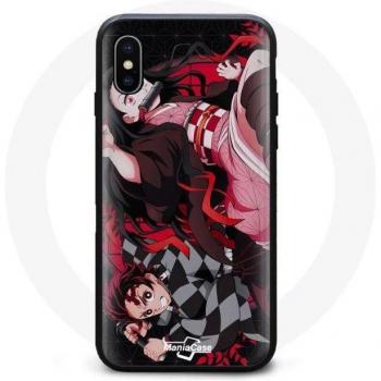 Coque Demon Slayer Tanjiro Nezuko pour iPhone XS Max