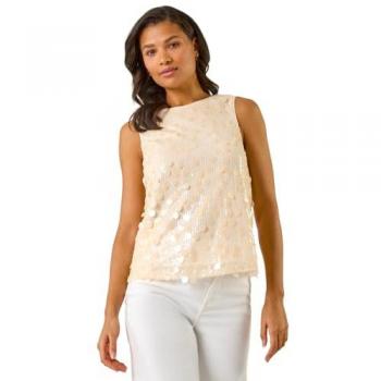 Vêtement sans manche à sequins romains 44 finition naturelle