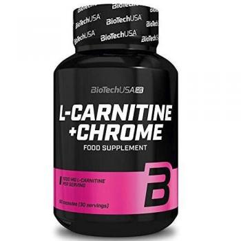 BioTechUSA L‑Carnitine + Chromium Diet Weight Loss Support Pills – 60 Caps