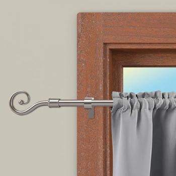 Soporte Barra de Cortina Metálica Extendible con Tornillos