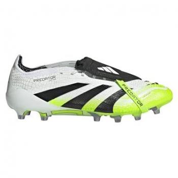 Adidas Predator Elite Fold-Over AG Blaze (White/Black/Lemon) – UK 12 Unisex – Designed for Artificial Grass
