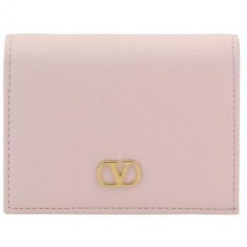 VLogo Snap‑Closure Pink Wallet