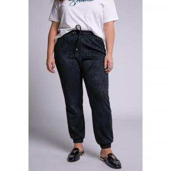 Studio Untold Loose Fit Women's Suede Joggers – 24, Black