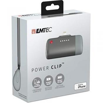 Clips Énergie Emtec – Batterie de secours pour Smartphone/iPhone Lightning