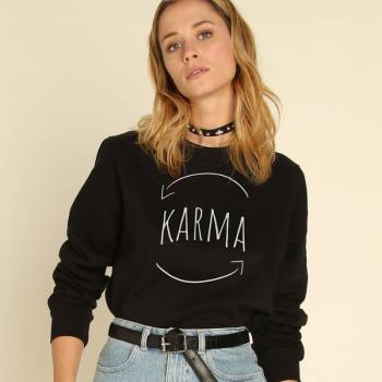 KARMA XS felpa nera per donna