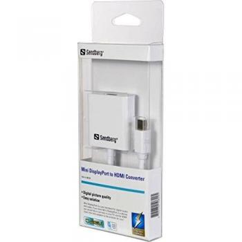 Adaptateur DisplayPort HDMI ultra-compact Sandberg