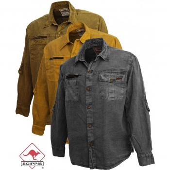 Scippis „Broome“ Langarmhemd – Canvas‑Outdoorfunktion