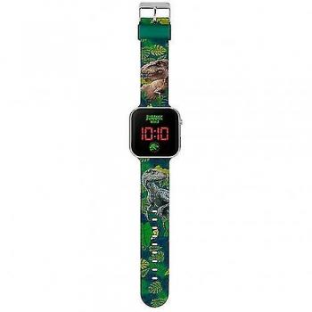 Jurassic World LED Digitale Horloge voor Kinderen Marron/Groen