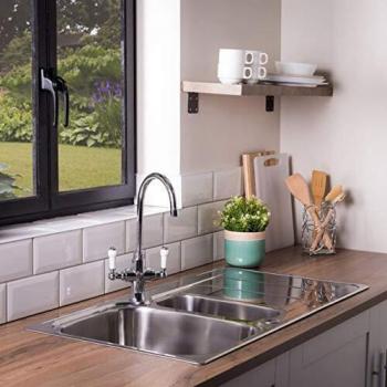 Rangemaster HS9852/ Houston 1.5 Bowl Stainless Steel Sink