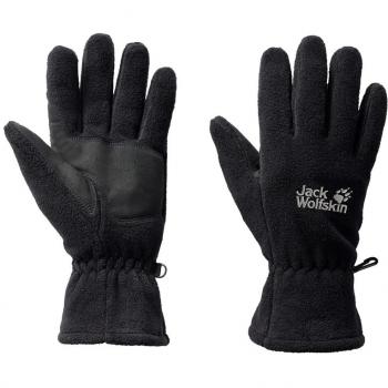Kids Jack Wolfskin Black Fleece Trek Gloves Size 140