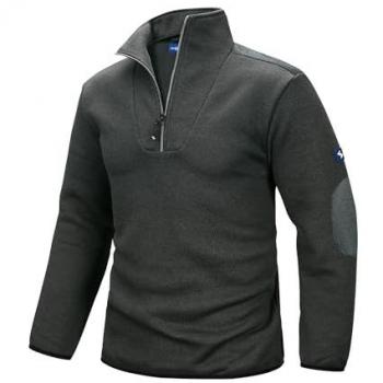 NEUTRALE PRODUKTLINIE Sweatshirt Troyer Mellum, Größe XXL anthrazit/schwarz