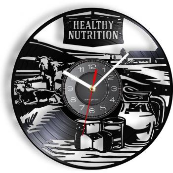 Farm Milk Vinyl Record Wall Clock