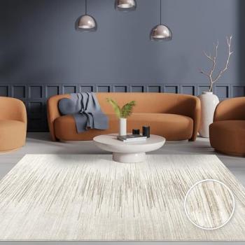 Tappeto Morbido Unicolore 3D Crema 120x170 cm