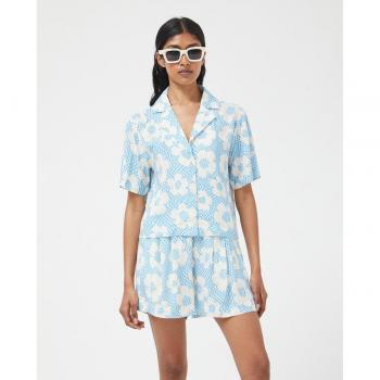 Camisa de Manga Corta con Flores Compañía Fantástica