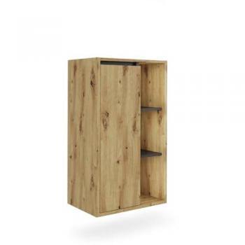 Mobiletto Artigiano Grigio 50x86 cm, Ripiani Aperti – Vicco