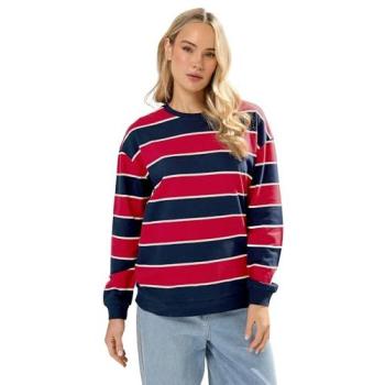 Women’s Tall Stripe Hoodie with Crew Neck – 18