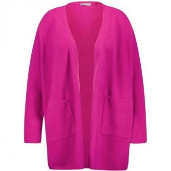 SAMOON Gemütlicher Long-Cardigan in Rosa 46/L