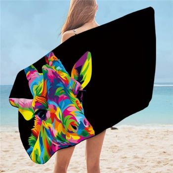 Leoparden‑Blitz Strandmatte