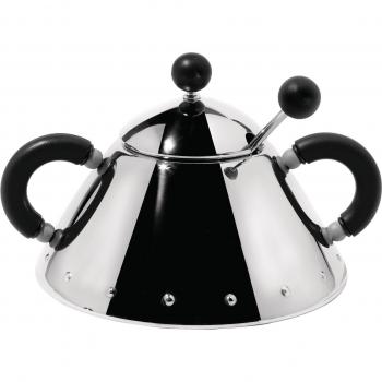 Cucharilla y Azucarero Alessi B – Negro