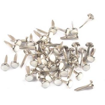 Perles décoratives métalliques 6.5x14mm, 50 pièces, émail goutte à goutte C1516