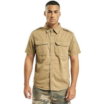 Brandit Vintage Hemd Beige Größe L Herren