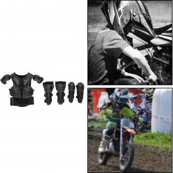 Combinaison de Motocross pour enfant, protections intégrées