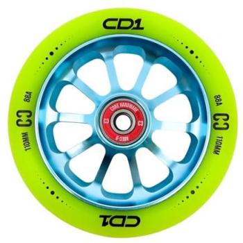 Dual‑Tone Lime/Blue 110 mm Stunt Scooter Wheel – Core CD1