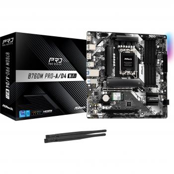 ASRock B760M Wi‑Fi zwart – DDR4 ondersteuning, micro ATX