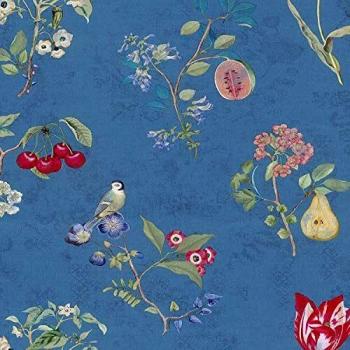 Papel tapiz de frutas azul oscuro de Pip Studio