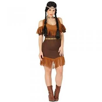 Tenue d’Indienne Sioux Marron Adultes – Taille L, Guirca 88558