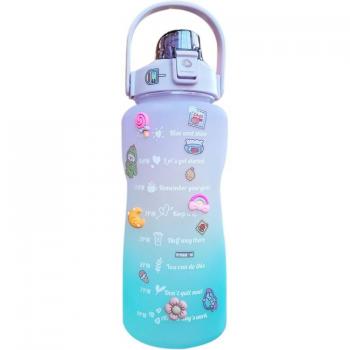2000Ml Frosted Gradient Sports Water Bottle