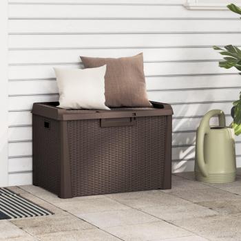 VidaXL Gartenbox Gartentruhe Braun 125 L PP