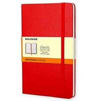 Moleskine Classic Notebook | Scarlet Red Hard Cover | All Sizes & Rulings